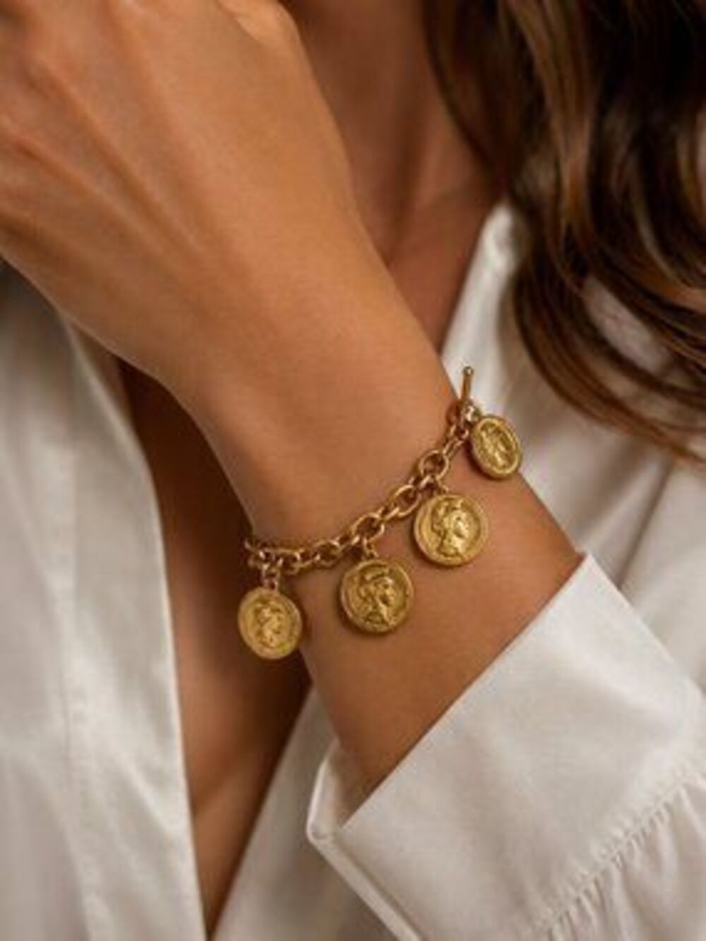 Renaissance Medallion Coin Bracelet